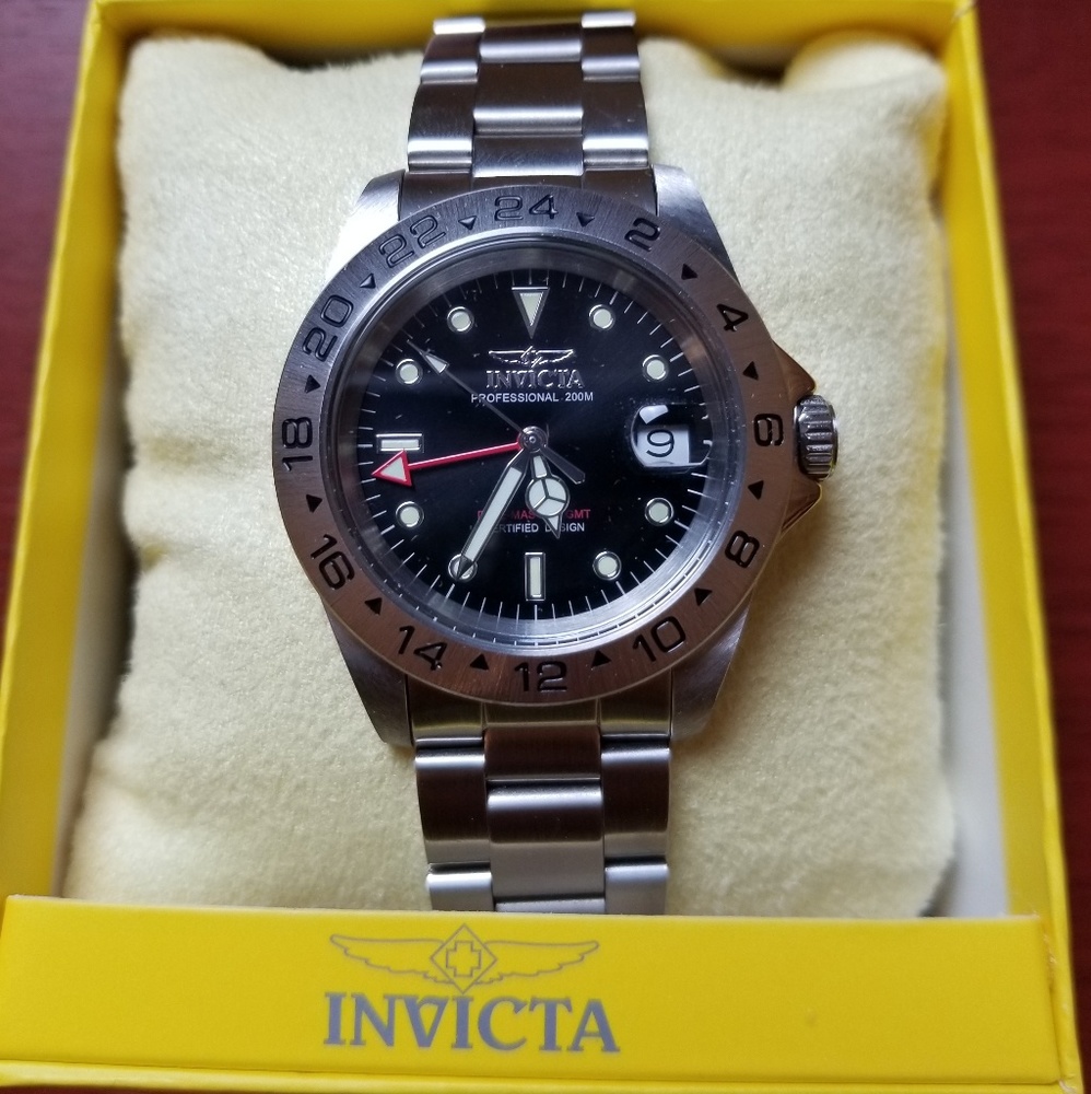 Invicta Specialty 9401 Pro Diver GMT Steel Watch